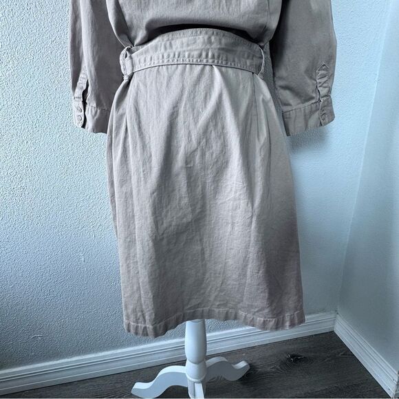 Gloria Vanderbilt Y2K Dress Cotton Button Down Casual SZ 12 - Picture 10 of 15